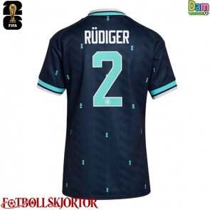Tyskland Antonio Rudiger #2 Bortatröja Dam VM 2026 Kortärmad